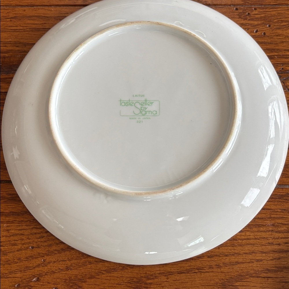 Laitue Taste Setter by Sigma 7.5” Lettuce Salad Plates Ladybug 321 Set of 6 VTG - Picture 8 of 13